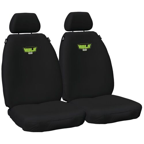 Ford Ranger PX - PX III, Everest & Mazda BT-50 UP/UR - Black Canvas - Front Seat Covers 